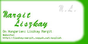 margit liszkay business card